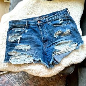 American Eagle Vintage Hi-rise Festival shorts
